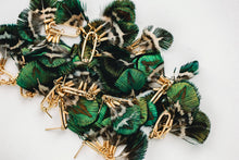 Load image into Gallery viewer, Mallard Fall Feather Tassel Statement Earrings