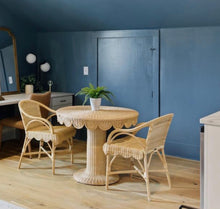 Load image into Gallery viewer, Rattan Scalloped Armchair