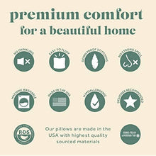 Load image into Gallery viewer, ComfyDown Decorative Throw Pillow Insert, Down - Square: 12 / 24X24