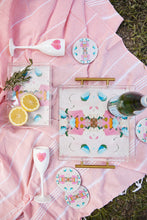 Load image into Gallery viewer, Monet's Garden Pink Large  Acrylic Tray