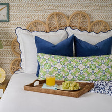 Load image into Gallery viewer, Scalloped Euro Navy / White