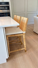 Load image into Gallery viewer, Hayes Counter Stool w/Brass End Caps