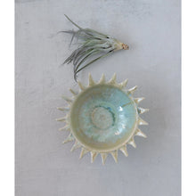 Load image into Gallery viewer, Stoneware Sunburst Shaped Serving Bowl with Glaze