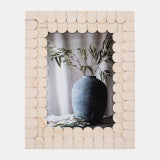 Load image into Gallery viewer, Ivory / Bone Inlay Scalloped Frame