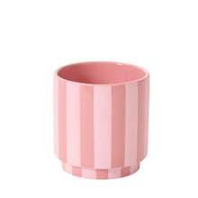 Load image into Gallery viewer, Pink Striped Compote Bowl/Pot