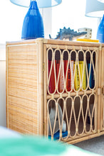 Load image into Gallery viewer, The Loop Rattan 2 Shelf Open Cabinet