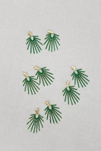 Load image into Gallery viewer, Olive Sunburst Statement Drop Earrings
