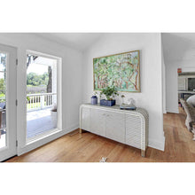 Load image into Gallery viewer, Bone Inlay Waterfall Two Door Console