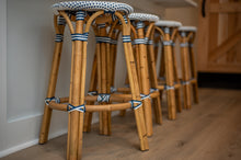 Load image into Gallery viewer, Vale Backless Counter Height Barstool - Blue/White