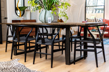 Load image into Gallery viewer, Black Wishbone Dining Chairs