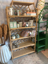 Load image into Gallery viewer, Chippendale Rattan Bookshelf