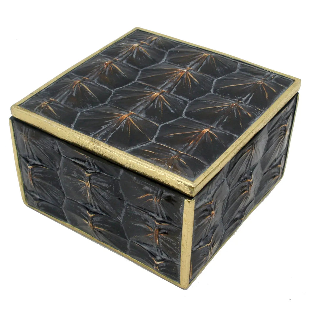 Square Snapping Turtle Shell Box