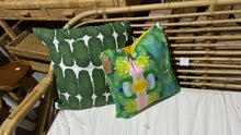 Load image into Gallery viewer, Shibori Dot Green Pillow Cases 26 x 26