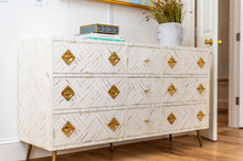 Load image into Gallery viewer, Bone Inlay 9 Drawer dresser