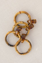 Load image into Gallery viewer, Dark Brown Bamboo Statement Drop Earrings