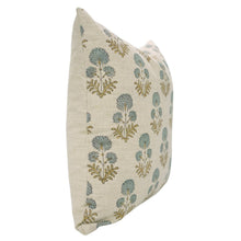 Load image into Gallery viewer, Boho Decor Block Print Linen Blend Pillow Cover - Rishi: Linen Blend / One Side / 22X22