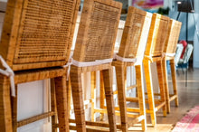 Load image into Gallery viewer, Hayes Counter Stool w/Brass End Caps