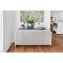 Load image into Gallery viewer, Bone Inlay Waterfall Two Door Console