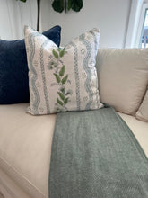 Load image into Gallery viewer, Soft Blue and greens on white Fabric