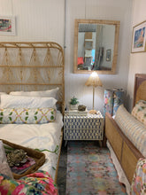 Load image into Gallery viewer, Blue/White Bone Inlay Side Table