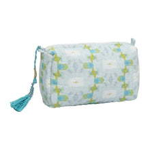 Load image into Gallery viewer, Laura Park Chloe Blue Small Cosmetic Bag
