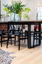 Load image into Gallery viewer, Black Wishbone Dining Chairs