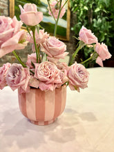 Load image into Gallery viewer, Pink Striped Compote Bowl/Pot