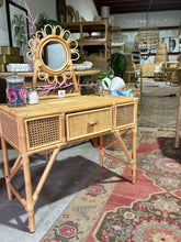 Load image into Gallery viewer, Jessie Kids Rattan Vanity