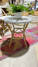 Load image into Gallery viewer, Vale Blue & White Bistro Table