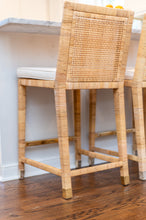 Load image into Gallery viewer, Hayes Counter Stool w/Brass End Caps