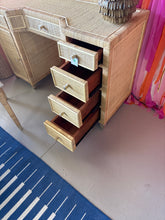 Load image into Gallery viewer, Madeline Girls/Teen Rattan Vanity with mirror and lights