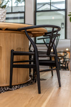 Load image into Gallery viewer, Black Wishbone Dining Chairs