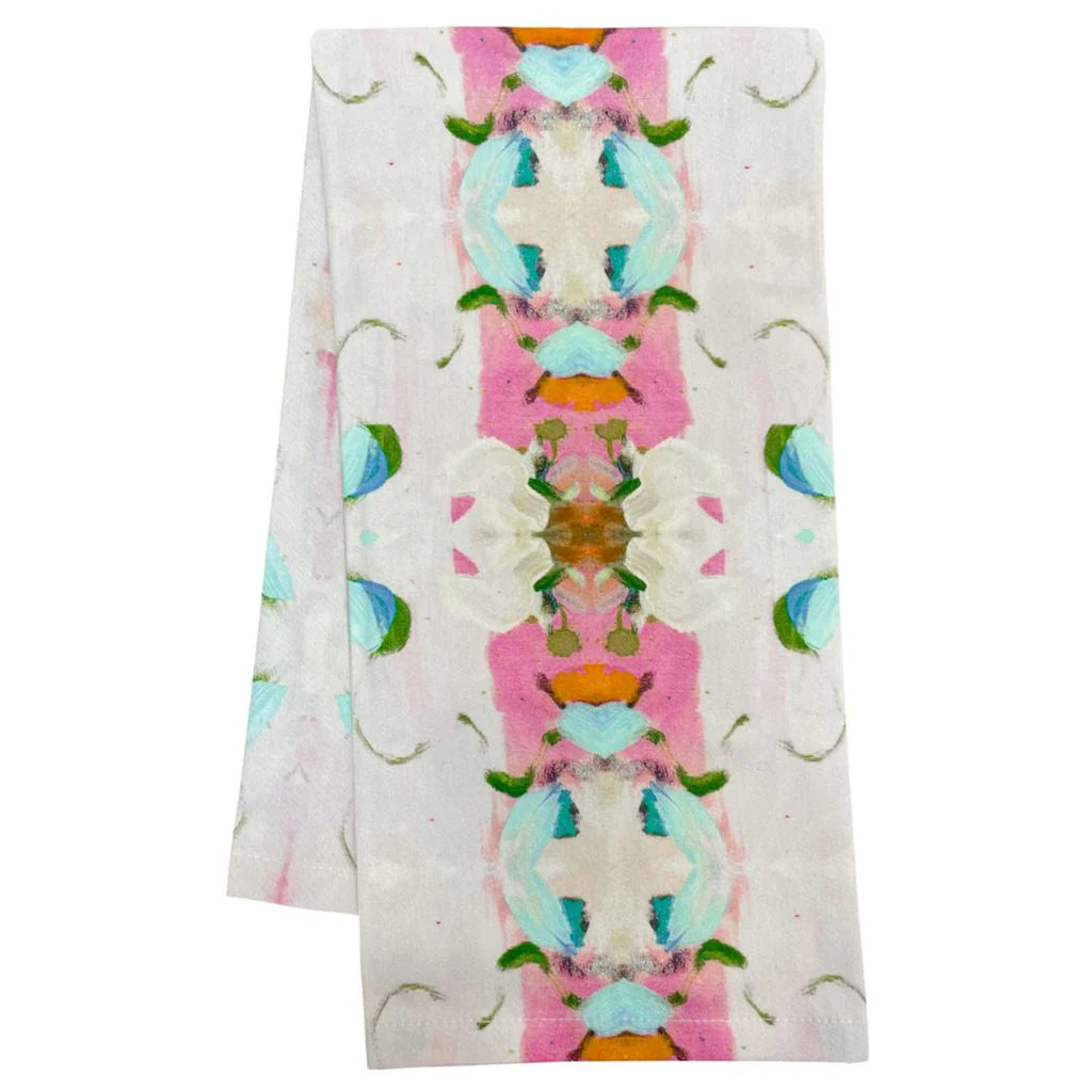 Monet's Garden Pink Tea Towel by Laura Park – Auden & Avery