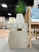 Load image into Gallery viewer, Scalloped Lidded Basket with Handles
