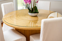 Load image into Gallery viewer, Tasmania Round Dining Table w/Glass Top