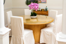 Load image into Gallery viewer, Tasmania Round Dining Table w/Glass Top