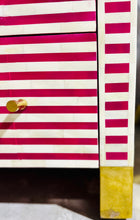 Load image into Gallery viewer, HOT Pink/White Bone Inlay 3-Drawer Dresser