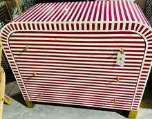 Load image into Gallery viewer, HOT Pink/White Bone Inlay 3-Drawer Dresser