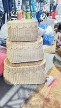 Load image into Gallery viewer, Scalloped Rattan Baskets - Multiple Sizes