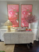 Load image into Gallery viewer, Bone Inlay Waterfall Two Door Console