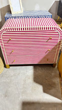 Load image into Gallery viewer, HOT Pink/White Bone Inlay 3-Drawer Dresser