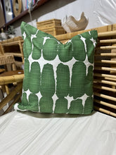 Load image into Gallery viewer, Shibori Dot Green Pillow Cases 26 x 26