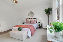 Load image into Gallery viewer, Queen Headboard in Painterly Abstract Sage