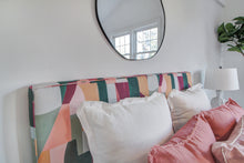 Load image into Gallery viewer, Queen Headboard in Painterly Abstract Sage