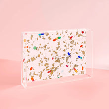 Load image into Gallery viewer, Pills and Gold Flakes Small Acrylic Tray