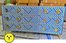 Load image into Gallery viewer, Bone Inlay 9 Drawer dresser