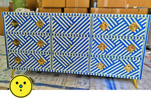 Load image into Gallery viewer, Bone Inlay 9 Drawer dresser