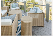 Load image into Gallery viewer, Kiira Outdoor Scalloped Side Table - Light Dune