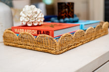 Load image into Gallery viewer, Scalloped Rattan Trays (multiple sizes)