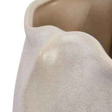 Load image into Gallery viewer, Stoneware Organic Shaped Vase, Matte Cream Color